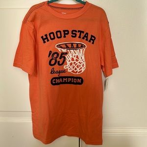 Carter’s NWT size 12 shirt basketball 🏀 theme in orange and blue 🧡💙🧡
